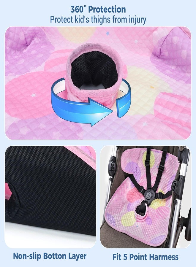 COOLBEBE Piddle Pads Car Seat Protector for Potty Training, 2 Pack Dry Waterproof Car Seat Liner Toilet Training & Strap Covers for Baby Infant, Baby Car Seat Pad Cover for Strollers, Carseat (Pink) - Image 5